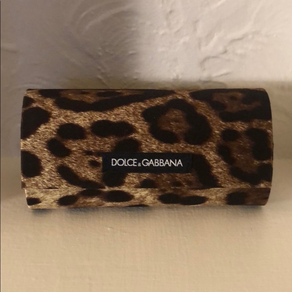 Original Dolce & Gabbana Sunglasses Case Leopard